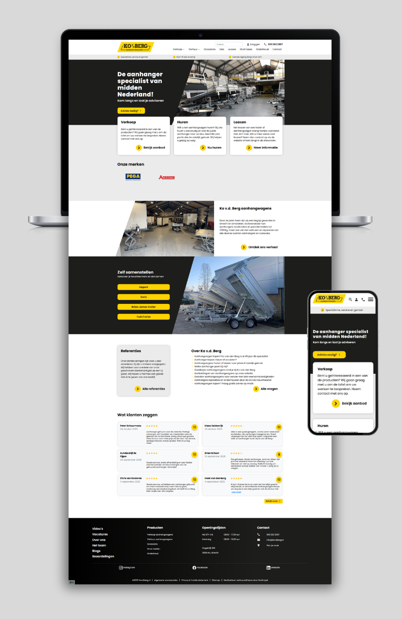 Ko vd Berg Aanhangwagens